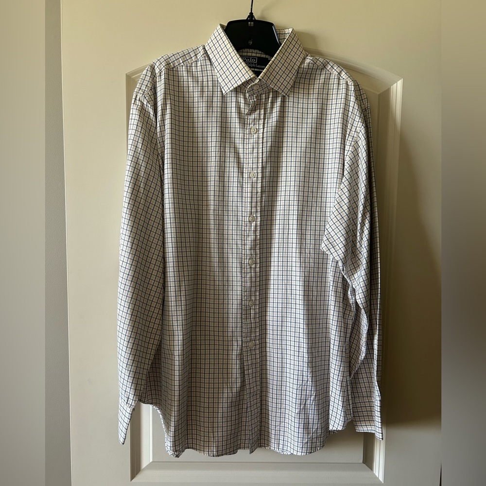 Polo by Ralph Lauren Dress Shirt Men’s Regent Classic LS Plaid 17 1/2